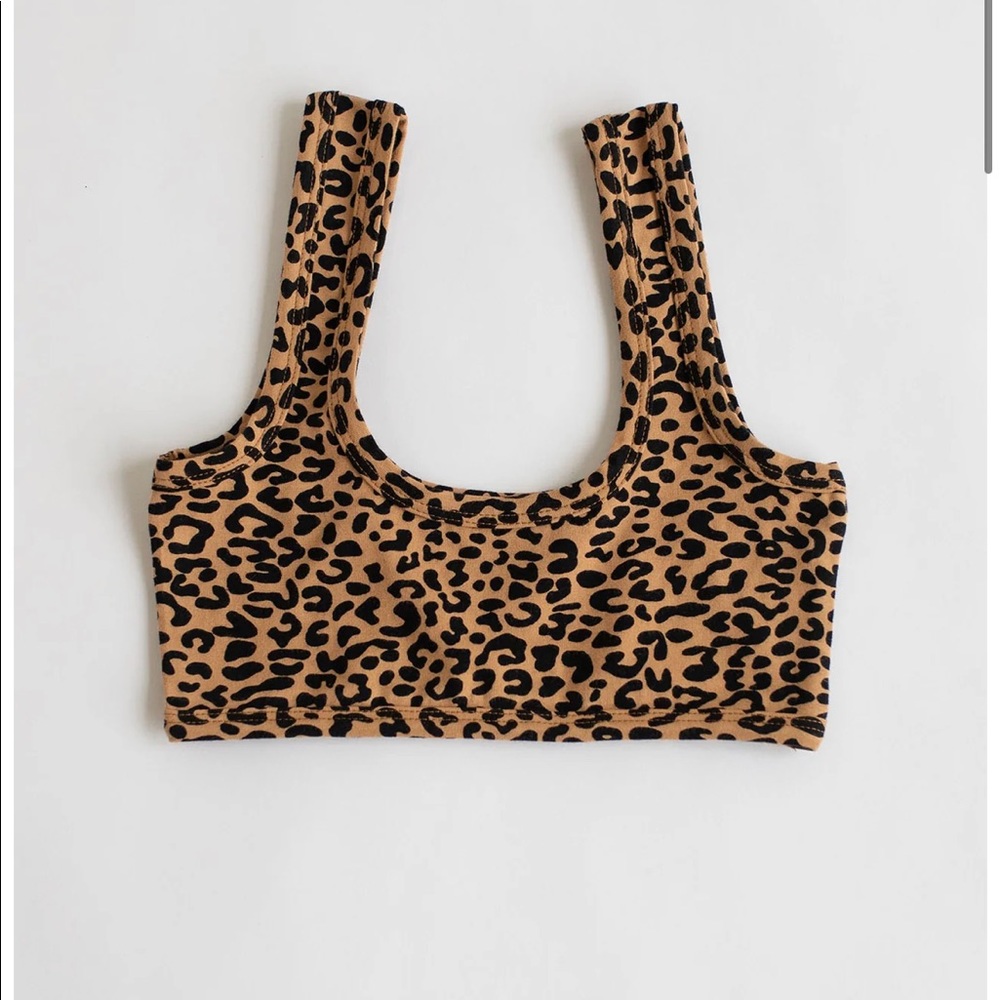 ARQ Wide Strap Bra Leopard